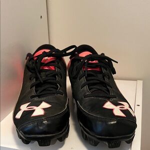 Under Armour Kids Black and Pink Sneakers